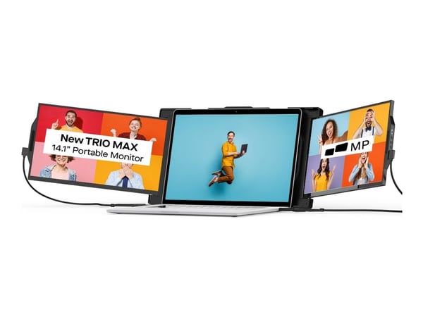 Mobile Pixels Trio - LCD-skärm - 13.3" - bärbar - 1920 x 1080 Full HD (1080p) @ 60 Hz - IPS - 250 cd/m² - USB-C - svart metallic