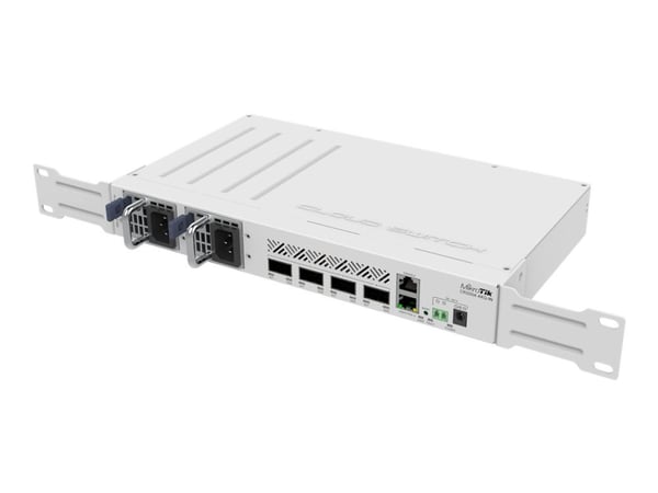 MikroTik CRS504-4XQ-IN - Switch - Styrt - 4 x 100 Gigabit QSFP28 - stasjonær, rackmonterbar - for MikroTik G1040A-60WF, XQ+31LC02D, XQ+85MP01D