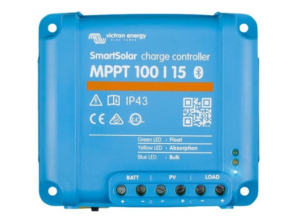 Victron Energy SmartSolar MPPT 100/15 - Kontroller - Bluetooth - blå, RAL 5012