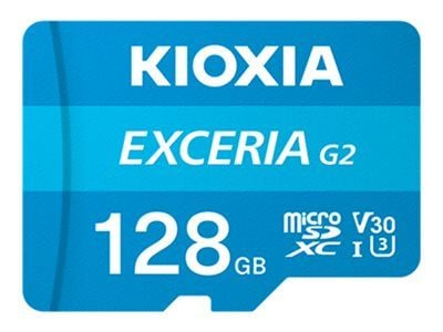 KIOXIA EXCERIA G2 - Flashminnekort - 128 GB - A1 / Video Class V30 / UHS-I U3 / Class10 - microSDXC UHS-I U3