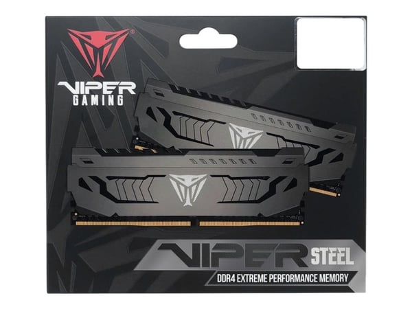 Patriot Extreme Performance Viper Steel - DDR4 - modul - 8 GB - DIMM 288-pin - 3600 MT/s / PC4-28800 - CL18 - 1.35 V - ikke-bufret - ikke-ECC - sva...
