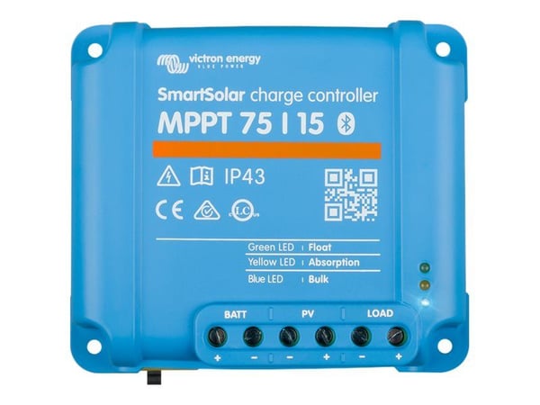 Victron Energy SmartSolar MPPT 75/15 - Solar charge controller - trådløs - Bluetooth - blå, RAL 5012