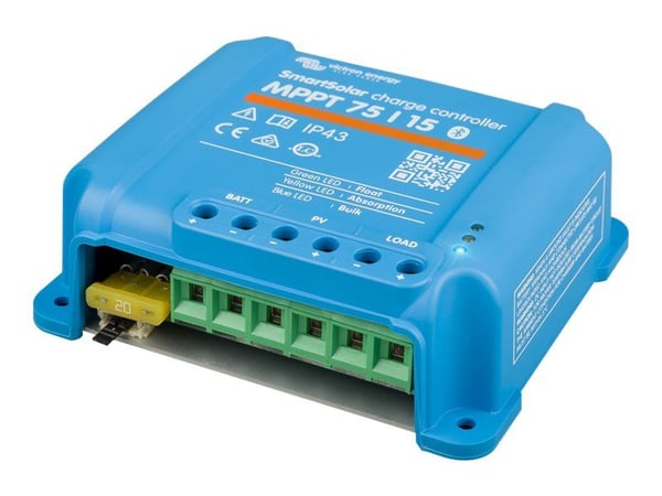 Victron Energy SmartSolar MPPT 75/15 - Solar charge controller - trådløs - Bluetooth - blå, RAL 5012