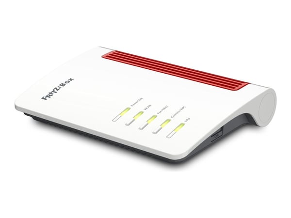 FRITZ!Box 7530 AX - Trådløs ruter - DSL-modem 4-portssvitsj - 1GbE - Wi-Fi 6 - Dobbeltbånd - VoIP-telefonadapter (DECT)