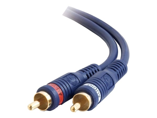 C2G Velocity - Lydkabel - RCA hann til RCA hann - 30 m - dobbeltskjermet tvunnet par