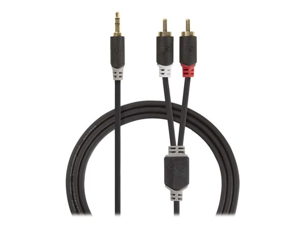 Nedis CABW22200AT05, 3.5mm, Hanstik, 2 x RCA, Hanstik, 0,5 m, Anthracit