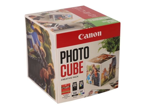 Canon Photo Cube Creative Pack - kiiltävä - 2 pakkausta - musta, väri (syaani, magenta, keltainen) - alkuperäinen - vihreä - mustekasetti/paperisar...