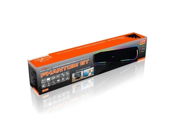 Media-Tech PHANTOM BT MT3180 - Lydplanke - for bærbar bruk - trådløs - Bluetooth - 10 watt
