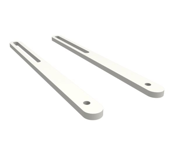 Holmes Mainstream - 2 lange armer (180 mm) for å utvide prosjektorfester - hvit