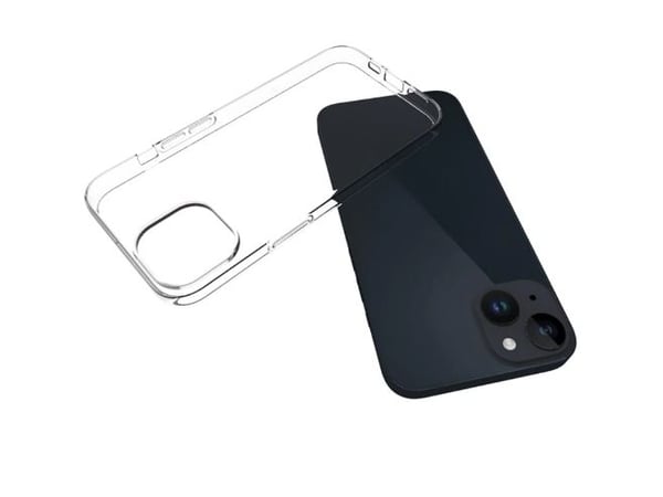 Transparent bagcover til iPhone 15 Pro