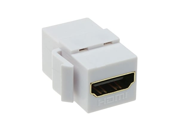 ACT TD4102 flat hvit HDMI til HDMI, hunn/hunn (TD4102)