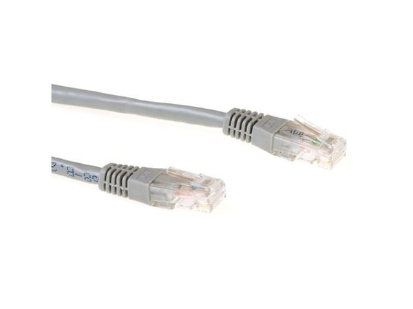 ACT Grey 25 meter U/UTP CAT6 patch cable with RJ45 connectors. Cat6 u/utp grey 25.00m (IB8025)