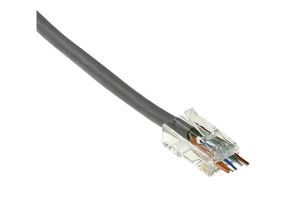 ACT RJ45 CAT6 easyconnect uavskjermet modulærkontakt for rundkabel (TD168B)