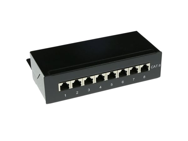 ACT väggmonterad kopplingsdosa avskärmad 8 portar CAT6 - CAT6 mountbox c6 8 prt shielded (FA6001)