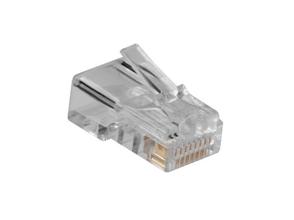 ACT TD108R RJ-45 transparent ABS nikkel/gull 1,5 A (TD108R)