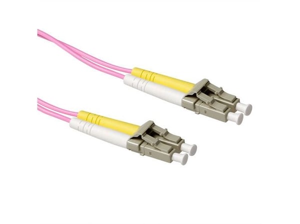 ACT 0,25 m LSZH multimode fiberkabel duplex 50/125 OM4 med LC-kontakt LC/LC (RL9752)