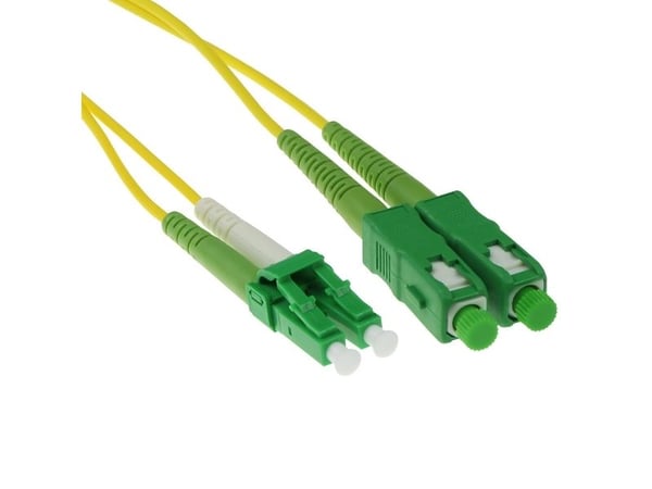 ACT 2 meter LSZH enkeltmodus 9/125 OS2 fiberkabel dupleks med LC/APC8- og SC/APC8-kontakter (RL2702)