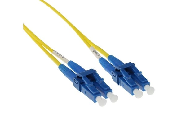 ACT 15 m LSZH singlemode 9/125 OS2 kort oppstartfiberkabel duplex med LC-kontakt