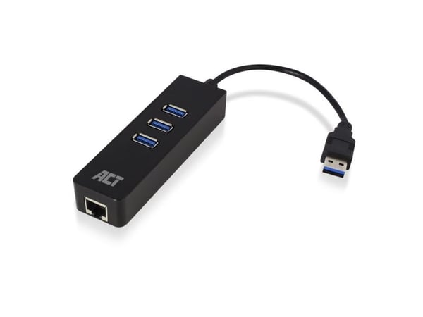 ACT AC6310 gränssnittshubb USB 3.2 Gen 1 (3.1 Gen 1) Type-A 5000 Mbit/s svart