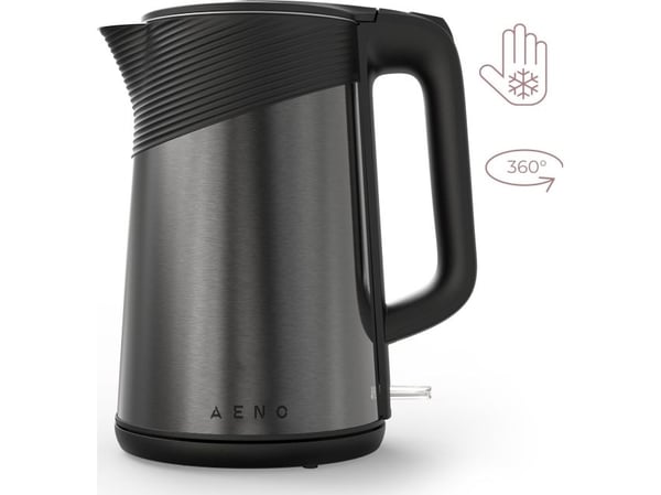 AENO EK3, 1,7 l, 2200 W, Sort, Stål, Trådløs