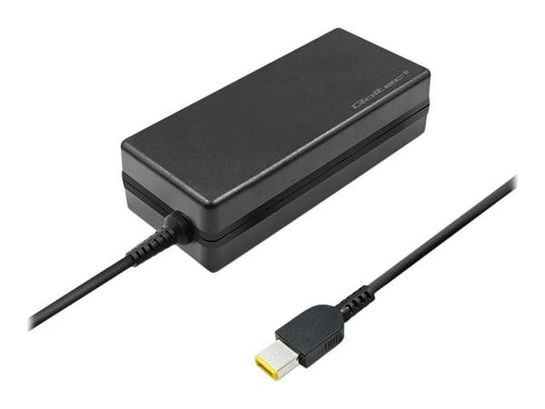 Qoltec Monolith - Strømadapter - 20 V, 6.75 A, slim tip + pin, power cable - AC 220 - 240 V - 135 watt - svart