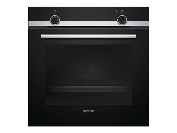 Siemens iQ100 HB510ABR1 - Ovn - innebygd - fordypning - bredde: 56 cm - dybde: 55 cm - høyde: 58.5 cm - Klasse A - rustfritt stål