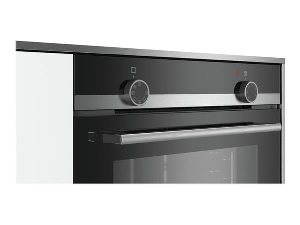 Siemens iQ100 HB510ABR1 - Ovn - innebygd - fordypning - bredde: 56 cm - dybde: 55 cm - høyde: 58.5 cm - Klasse A - rustfritt stål