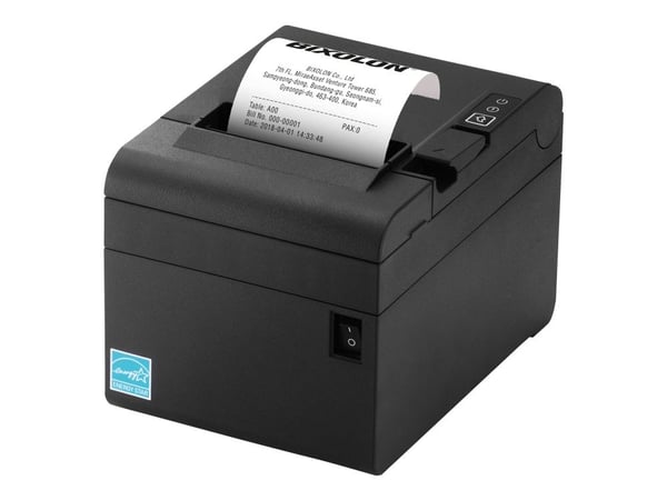 BIXOLON SRP-E300 - Kvitteringsskriver - direktetermisk - Rull (8 cm) - 180 dpi - inntil 220 mm/sek - USB 2.0, LAN, seriell - kutter - svart