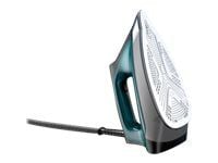 Rowenta Compact Steam DG7623F0 Pro - Dampstrykejern med automatisk slukking - såleplate: Microsteam 400 HD Laser - 2200 W - bewitched blue/black