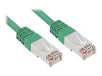 Sharkoon - Koblingskabel - RJ-45 (hann) til RJ-45 (hann) - SFTP - CAT 5e - grønn