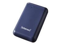 Intenso Powerbank XS5000 - Strømbank - 5000 mAh - 2.1 A - 2 utgangskontakter (USB, USB-C) - på kabel: USB-C - blå Intenso Powerbank XS5000 - Strømbank - 5000 mAh - 2.1 A - 2 utgangskontakter (USB, USB-C) - på kabel: USB-C - blå