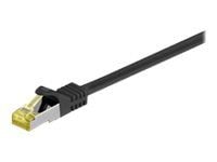 MicroConnect - Nettverkskabel - RJ-45 (hann) til RJ-45 (hann) - 10 m - SFTP, PiMF - CAT 7 - uten hindringer - svart