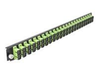 Delock - Fiber-optic splice box rack mount panel - front - SC MM X 24 - limegrønn - 1U - 19"