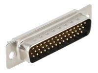 DeLOCK 66707, D-Sub HD 44 pin, Musta, Hopea, Uros, Suora, Metalli, 12,5 mm