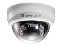 LevelOne FCS-3101 - Nätverksövervakningskamera - panorering / lutning - färg (Dag&Natt) - 2 MP - 1920 x 1080 - fast lins - ljud - LAN 10/100 - MPEG...