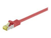 MicroConnect - Nettverkskabel - RJ-45 (hann) til RJ-45 (hann) - 15 m - SFTP, PiMF - CAT 7 - uten hindringer - rød