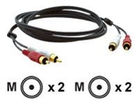 Kramer C-2RAM/2RAM Series C-2RAM/2RAM-25 - Lydkabel - RCA x 2 hann til RCA x 2 hann - 7.6 m - koaksial