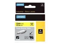 DYMO RhinoPRO Heat shrink tubing - Polyolefin - gul - Rull (1,2 cm x 1,5 m) 1 rull(er) hylser - for Rhino 4200, 6000, 6000 Hard Case Kit