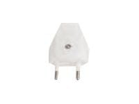 Bachmann Med Skruvplint - Strömkontakt - Europlug (hane) - 250 V - 2,5 A - vit