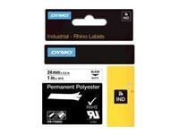DYMO Rhino - Polyester - vit - Rulle (2,4 cm x 5,5 m) 1 kassett(er) permanent tejp - för Rhino 4200, 6000, 6000 Hard Case Kit