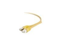 Gembird - Koblingskabel - RJ-45 (hann) til RJ-45 (hann) - S/FTP - CAT 6a - med støvel, formstøpt - gul