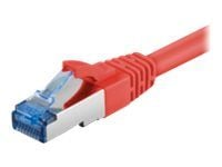MicroConnect - Nettverkskabel - RJ-45 (hann) til RJ-45 (hann) - 50 cm - SFTP - CAT 6a - halogenfri, uten hindringer - rød