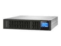 UPS Power Walker On-Line 1000VA emergency power supply, CRS, 3x IEC outputs, USB/RS-232, LCD, 19" rack/tower, 6A charger