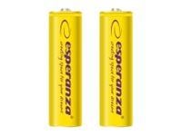 Esperanza - Paristot 2 x AA-tyyppi - NiMH - 2000 mAh - gul