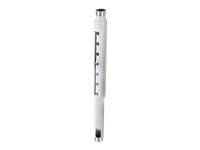 Chief justerbar forlengelsessøyle - 18-24" forlengelse - hvit - monteringsutstyr (forlengelsessøyle) - for projektor - aluminium - hvit - for Chief...