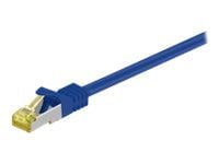 MicroConnect - Nettverkskabel - RJ-45 (hann) til RJ-45 (hann) - 10 m - SFTP, PiMF - CAT 7 - uten hindringer - blå