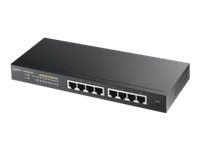 Zyxel GS1900-8HP - Switch - smart - 8 x 10/100/1000 (PoE+) - stasjonær, veggmonterbar - PoE+ (70 W)