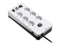 Eaton Protection Box - Overspenningsavleder - AC 220-250 V - 2500 watt - utgangskontakter: 6 - hvit