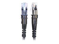 PatchSee ThinPATCH - Koblingskabel - RJ-45 (hann) til RJ-45 (hann) - 1.5 m - 4.9 mm - FTP - CAT 6a - IEEE 802.3at - med støvel, halogenfri - svart