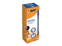 BIC Cristal Exact, Klipsi, Kuulakärkikynä, Sininen, 20 kpl, Erittäin hieno